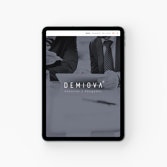 Diseño de página web para Demiova, Burgos